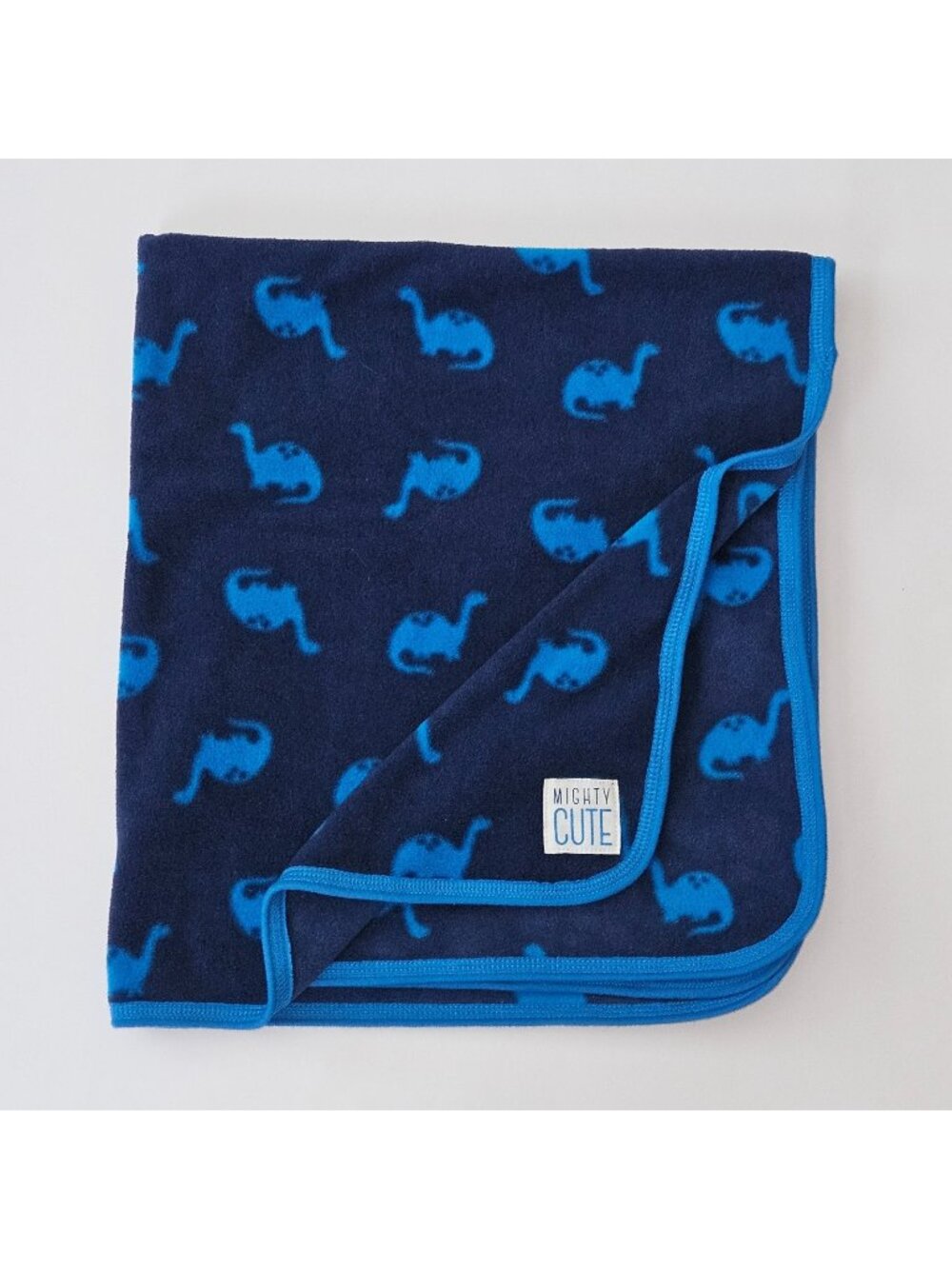 Carter's Just One You Blue Dinosaurs Fleece Baby Blanket Mighty Cute 28x31